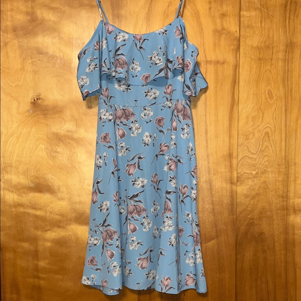 Floral Blue Dress